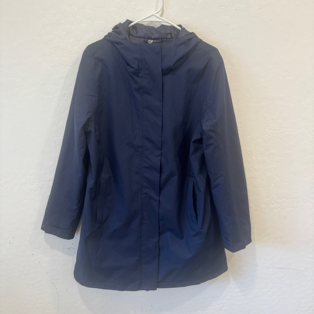 Swiss Tech Navy Blue 3 in 1 Systems Jacket Womens Medium 8-10 Outdoor Spring